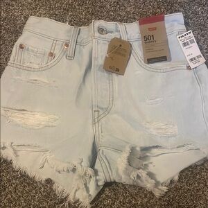 Levi's 501 Light Wash Denim Shorts